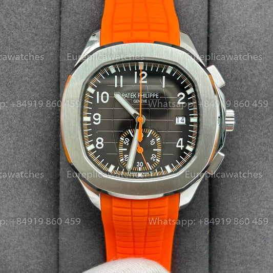 Patek Philippe Aquanaut 5968A-001 Orangefarbenes Kautschukarmband 1:1 Bester Klon 3K Factory