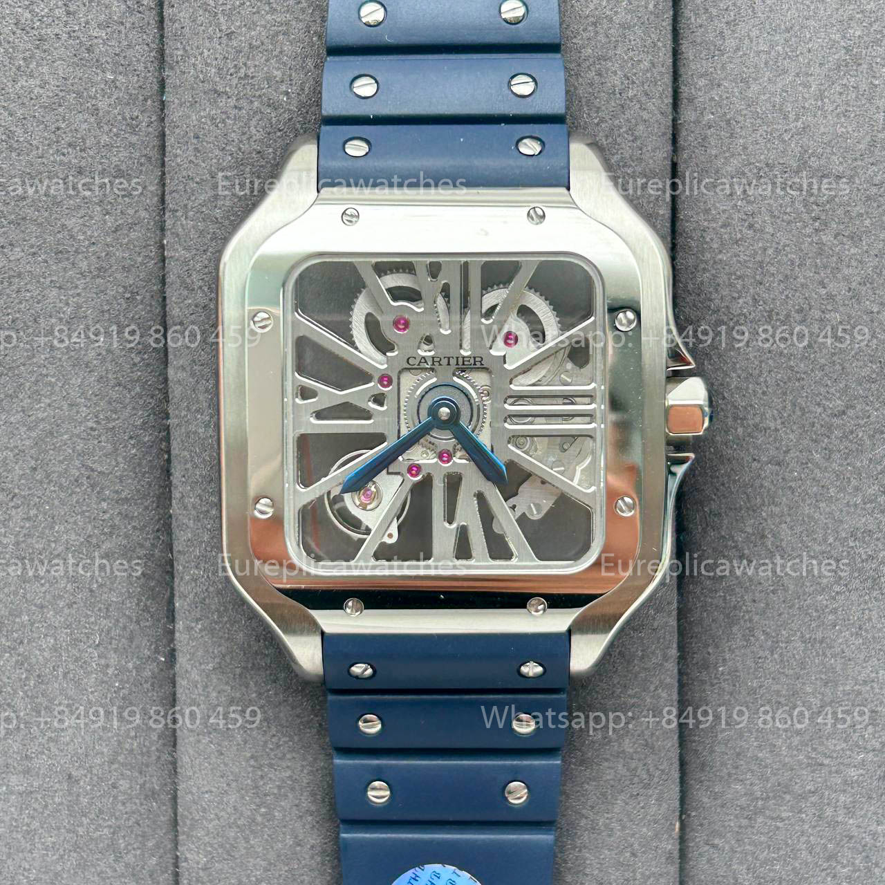 Cartier santos Skeleton 40mm  W2020018  THB Factory 1:1 Best Edition White bezel