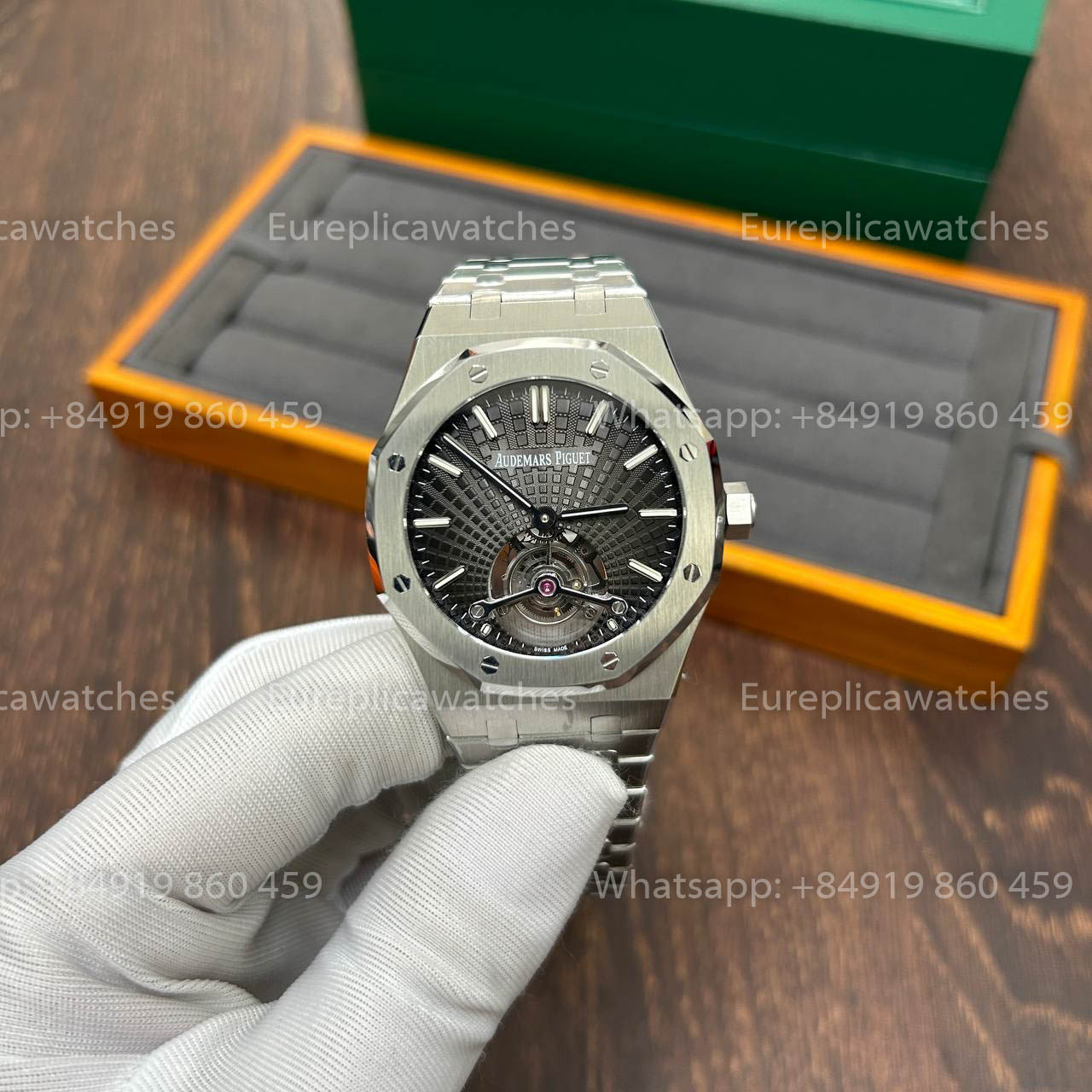 Audemars Piguet Royal Oak Tourbillon 26510PT.OO.1220PT.01 1:1 Beste Version R8 Fabrik Graues Zifferblatt