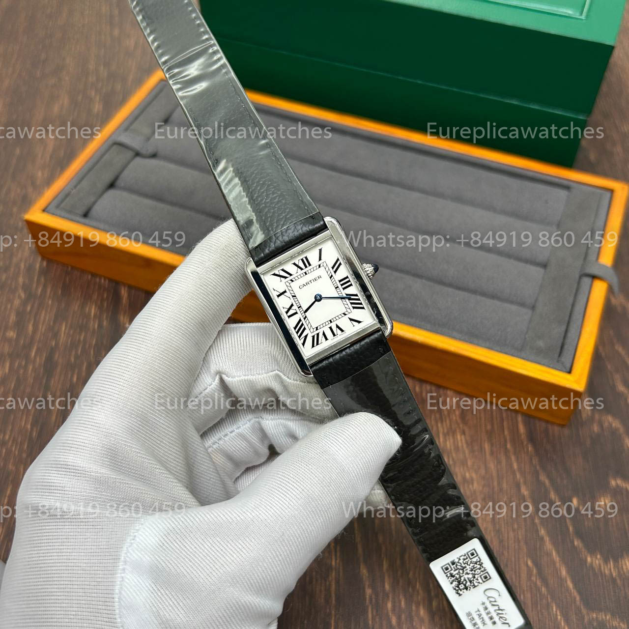 Cartier Tank WSTA0028 1:1 Meilleure Version Fabrique AF Cadran Blanc