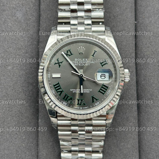 Rolex Datejust M126234-0045 36MM 1:1 Meilleure édition VS Cadran gris d'usine