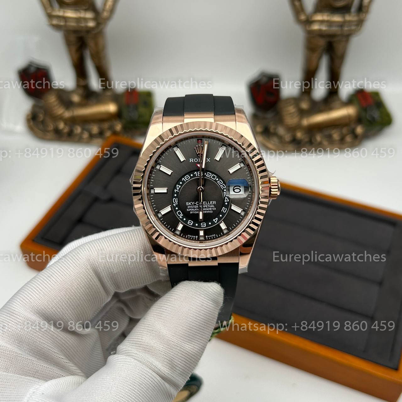 Rolex Oyster Perpetual Sky-Dweller M336239 Cadran Gris Or Rose 1:1 Meilleur Clone ZF Factory 190 grammes