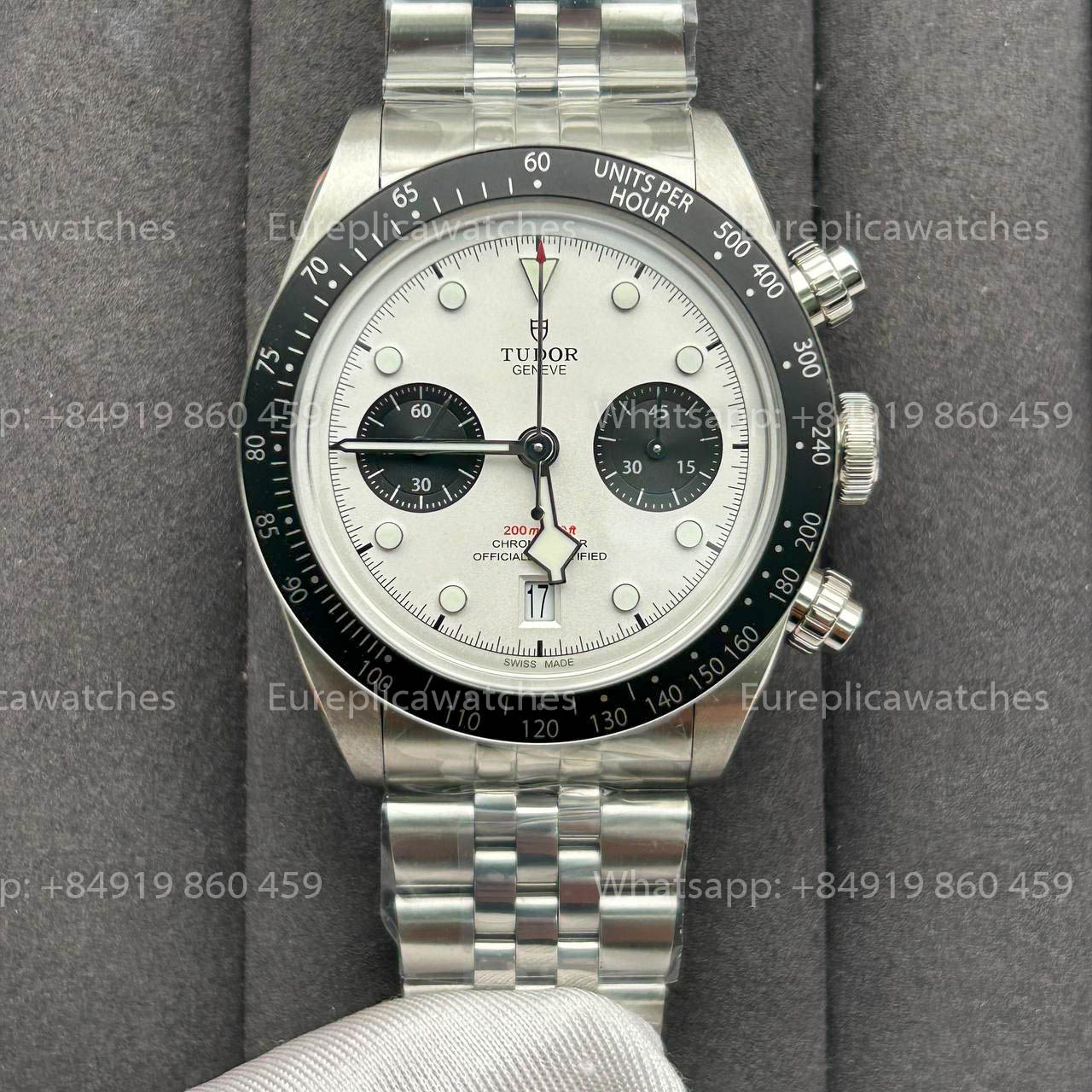 Tudor Black Bay Chrono M79360N-0014 ZF Factory 1:1 Meilleure version Cadran Blanc