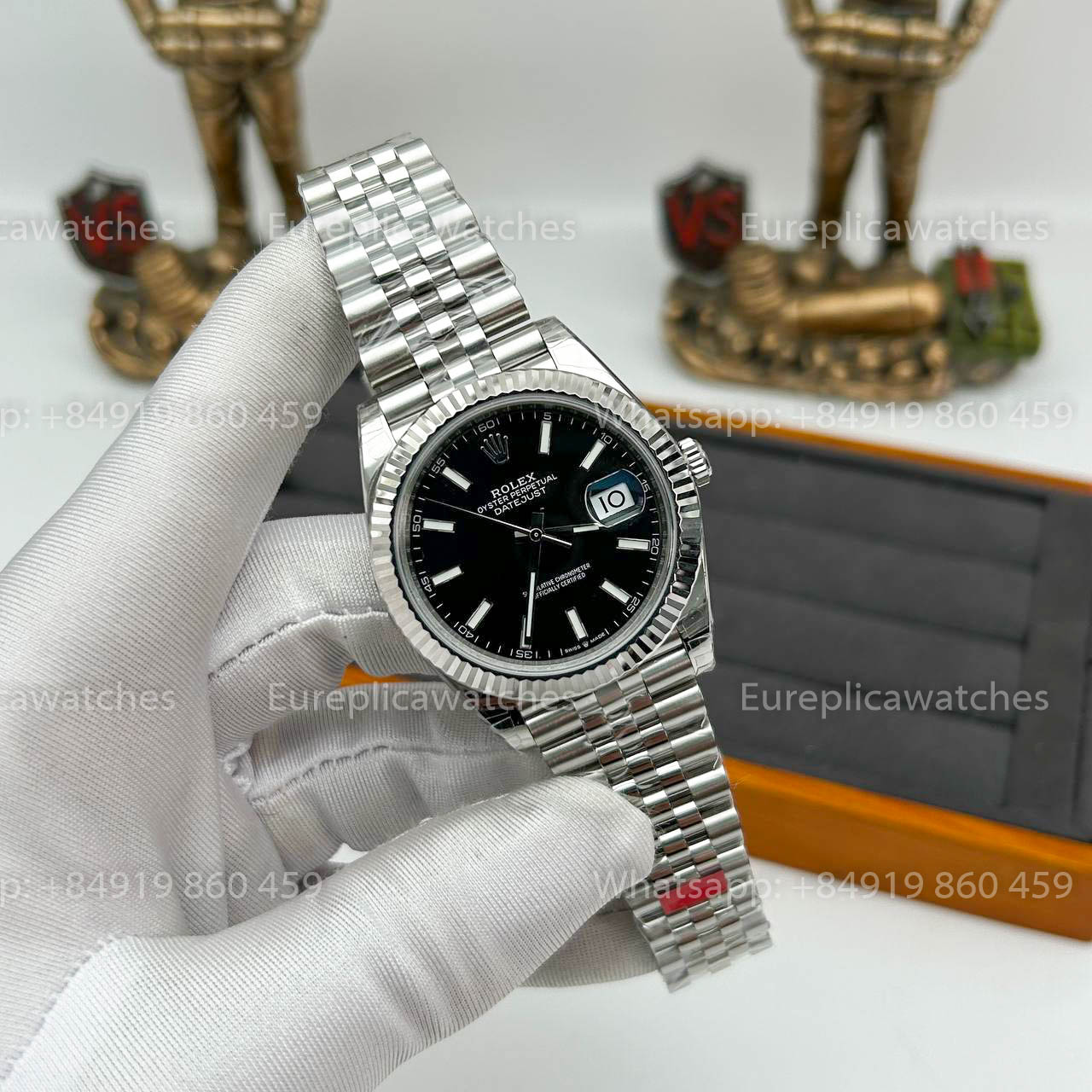 VSF Rolex Datejust 41 M126334 -126334 Cadran Noir 1:1 Meilleure Version VS Factory V2 3235