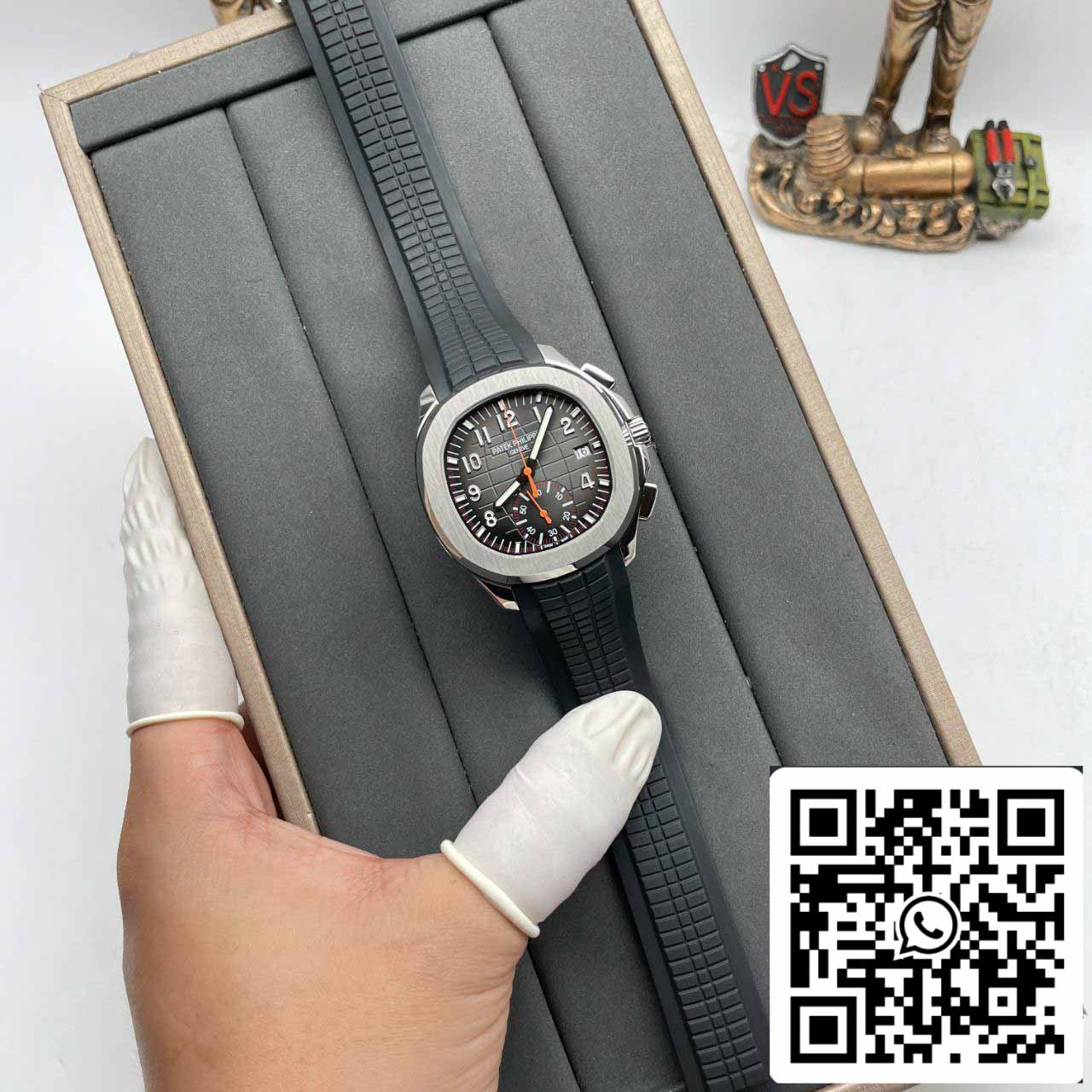 Patek Philippe Aquanaut 5968A-001 Schwarzes Kautschukarmband 1:1 Best Edition OM Factory