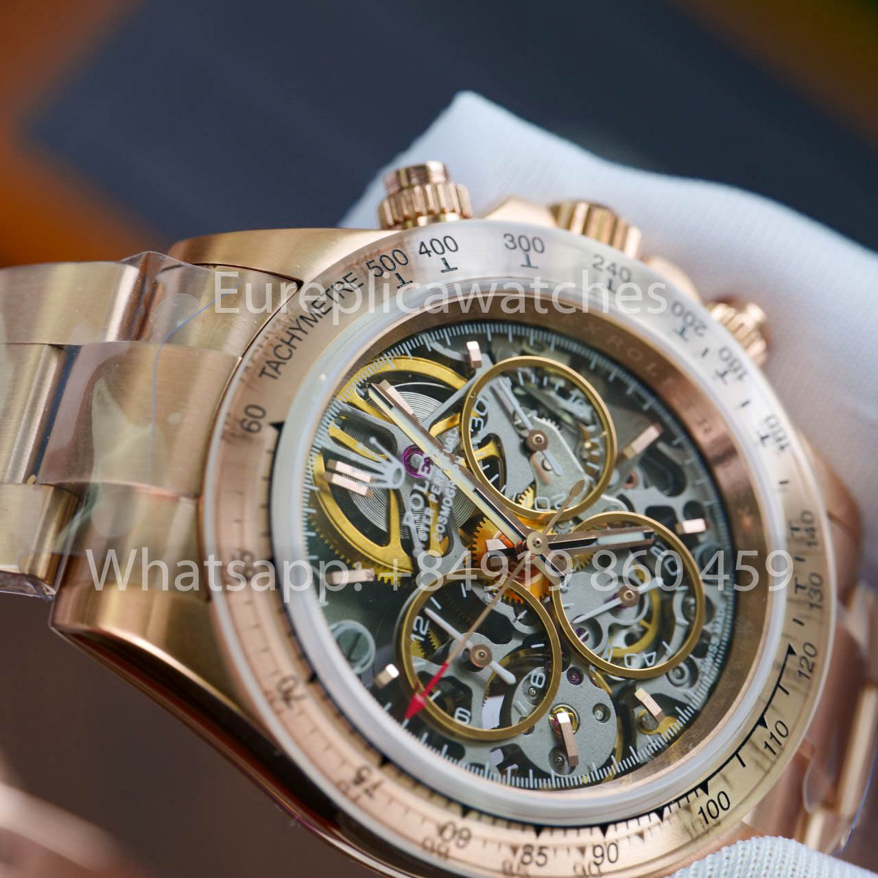 ADG Custom Rolex Daytona Skeleton Dial Artisans de Genève “Glacier” 1:1 Best Clone Rose Gold