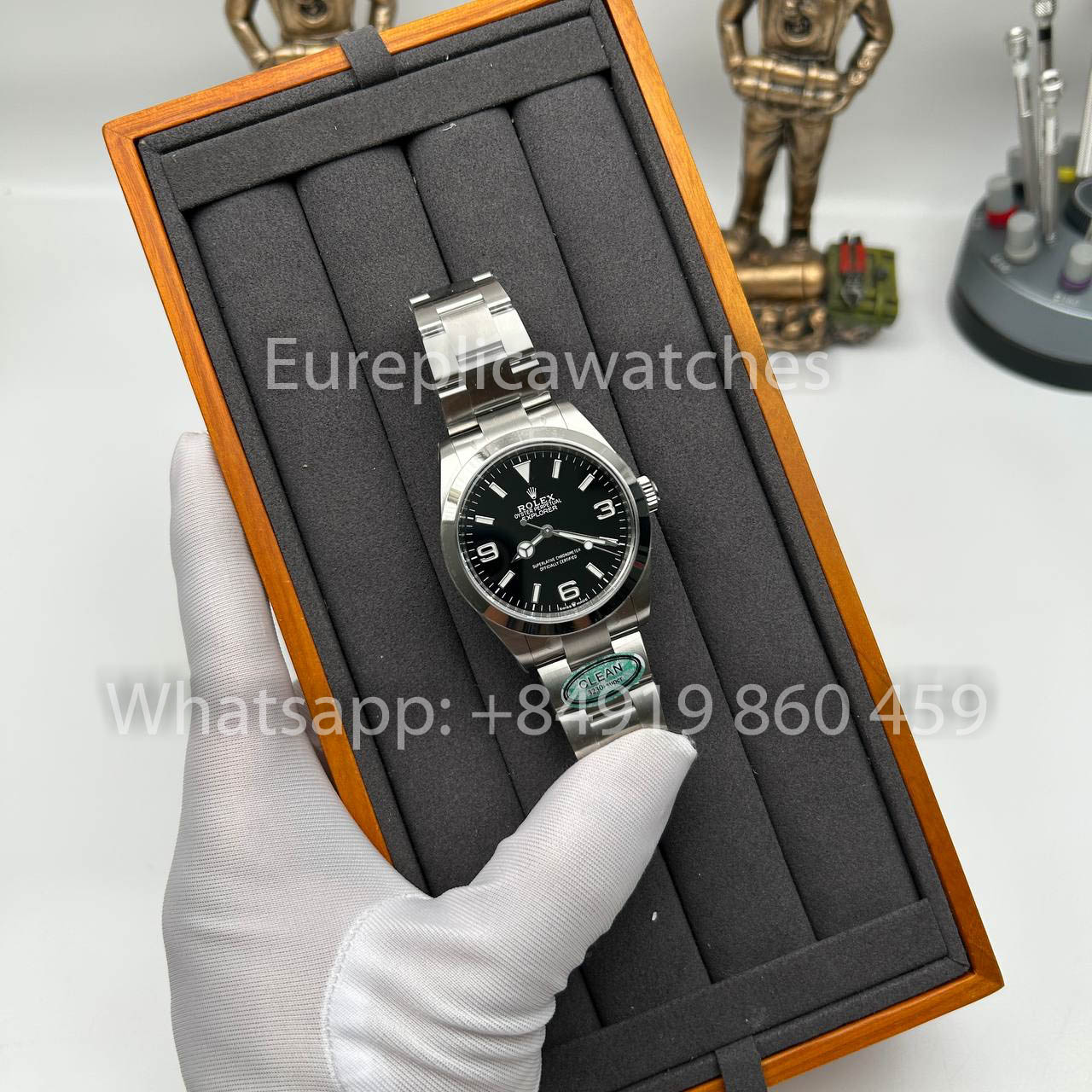 Rolex Explorer M224270 -0001 Clean Factory 40 mm 1:1 Bester Klon mit schwarzem Zifferblatt