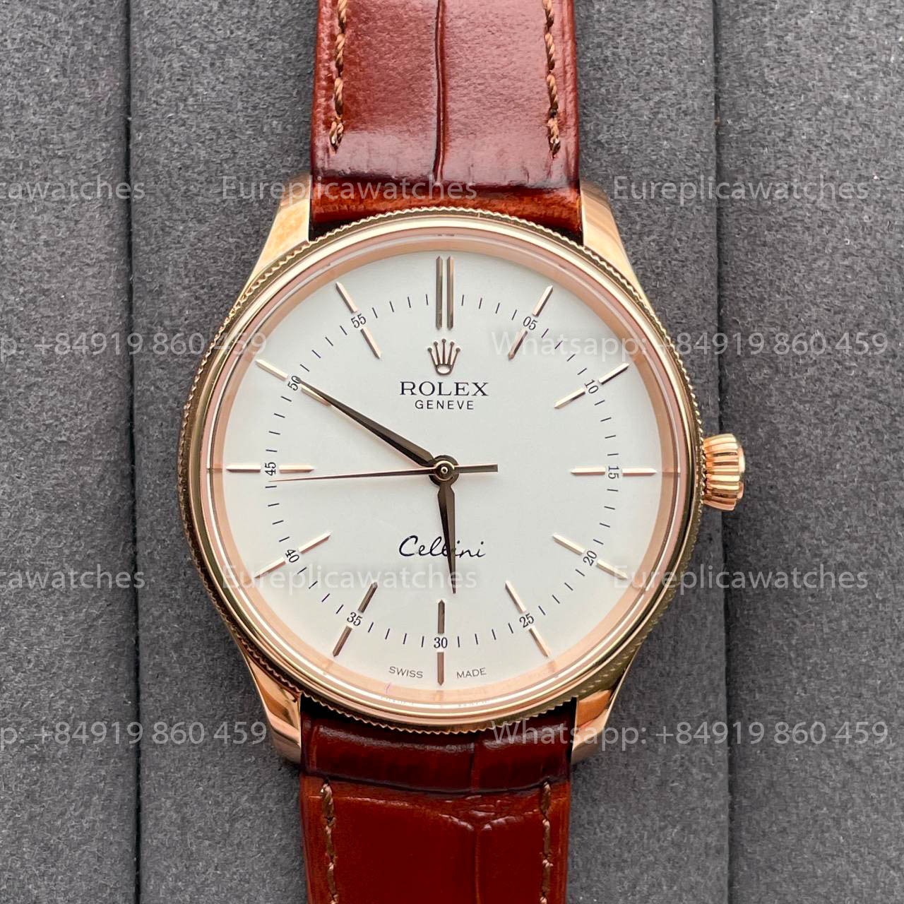 Rolex Cellini 50505 MKS Factory 1:1 Best Edition Swiss ETA3132 Weißes Zifferblatt