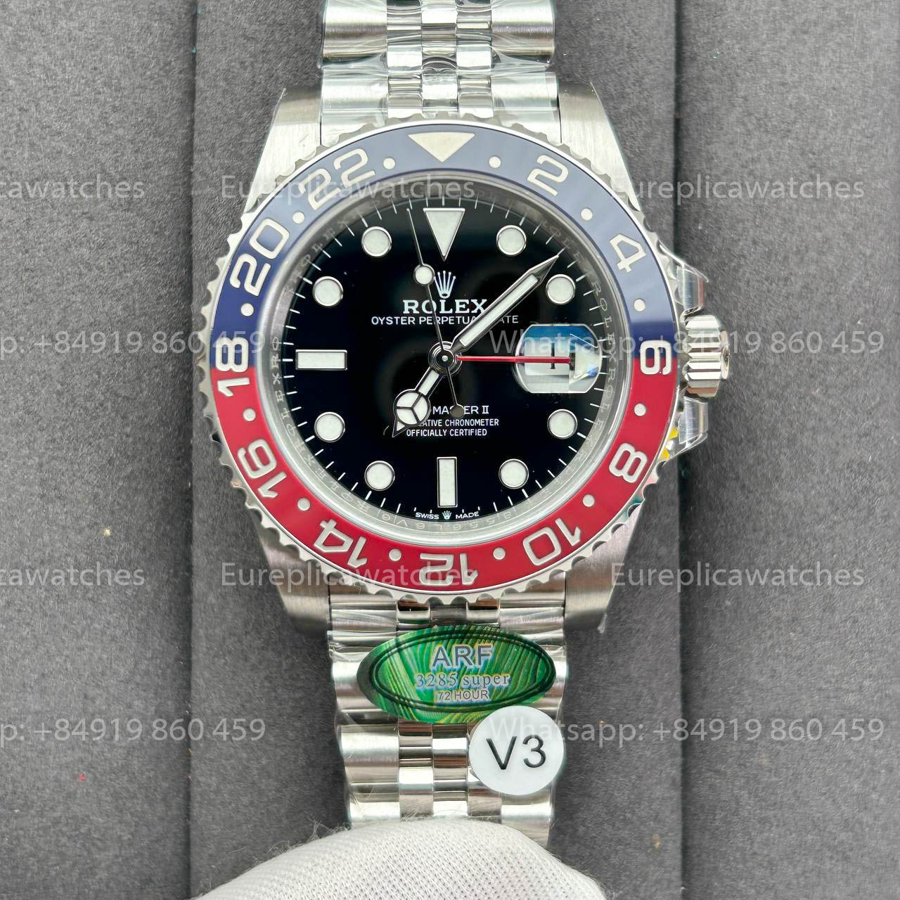 Rolex GMT Master II M126710BLRO-0001 Pepsi 1:1 Beste Edition von ARF Factory V3 Upgrade Jubiläumsarmband