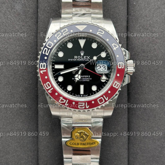 Rolex GMT Master II M126719blro-0003 1:1 Bester Klon Gold Factory Schwarzes Zifferblatt V3 Ultimate
