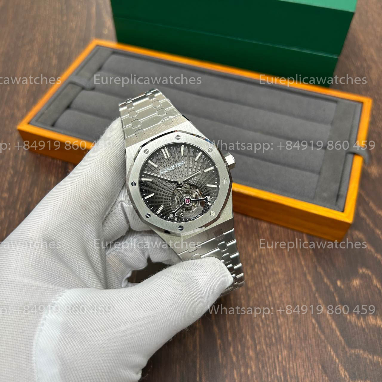 Audemars Piguet Royal Oak Tourbillon 26510PT.OO.1220PT.01 1:1 Beste Version R8 Fabrik Graues Zifferblatt