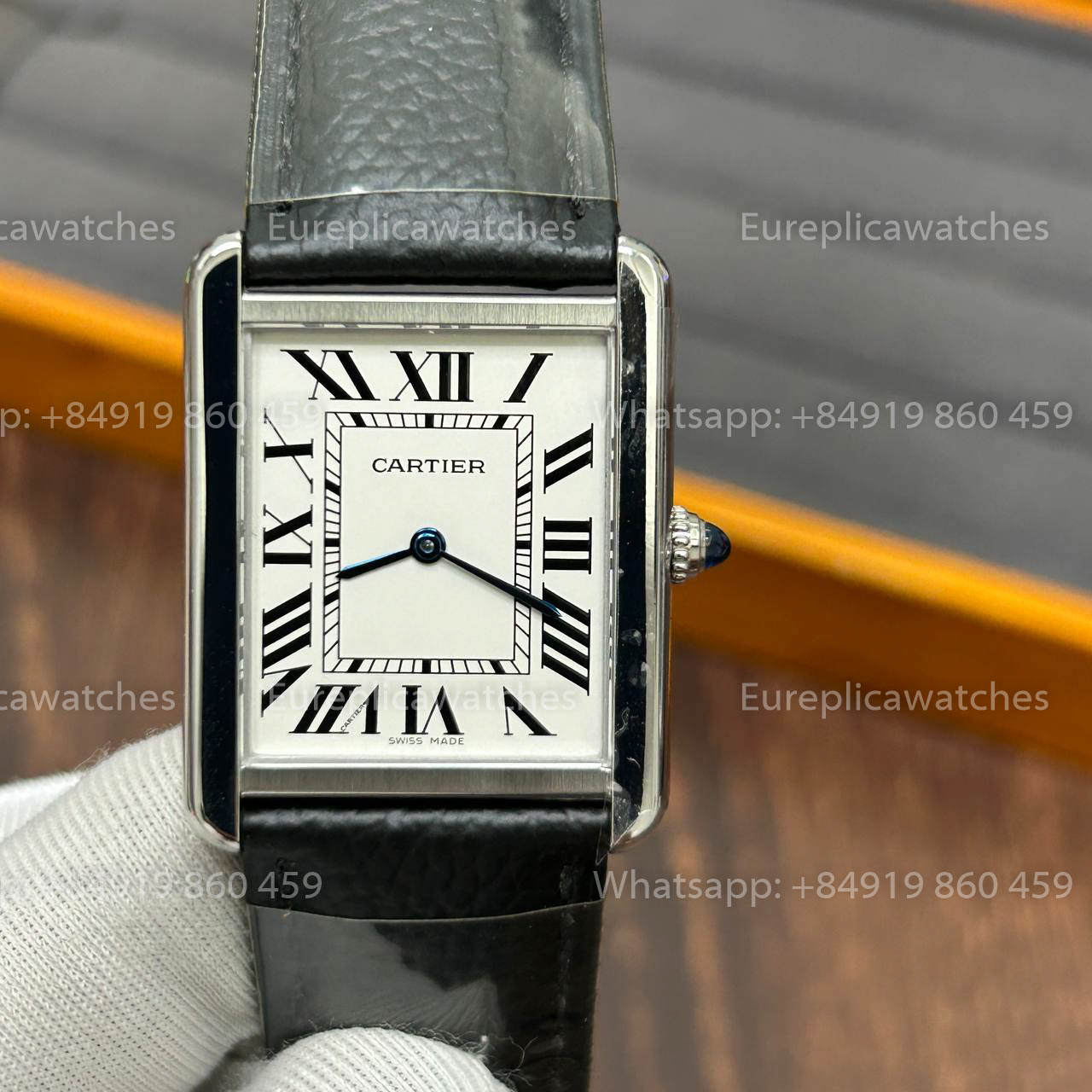Cartier Tank WSTA0028 1:1 Meilleure Version Fabrique AF Cadran Blanc
