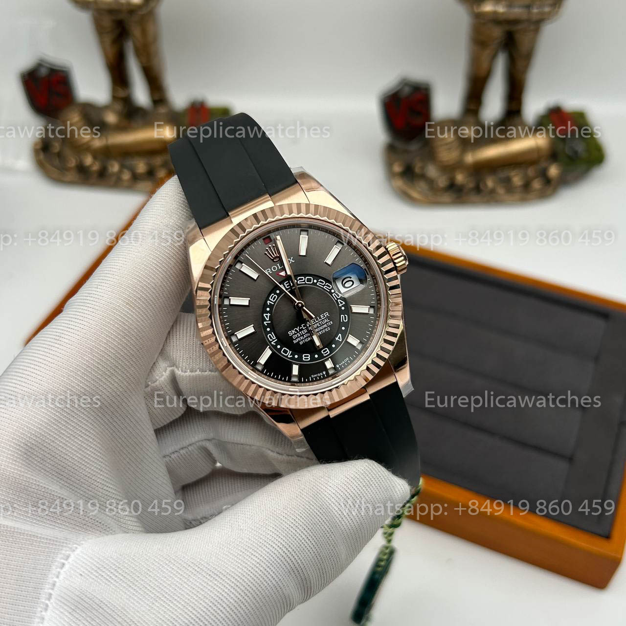 Rolex Oyster Perpetual Sky-Dweller M336239 Cadran Gris Or Rose 1:1 Meilleur Clone ZF Factory 190 grammes