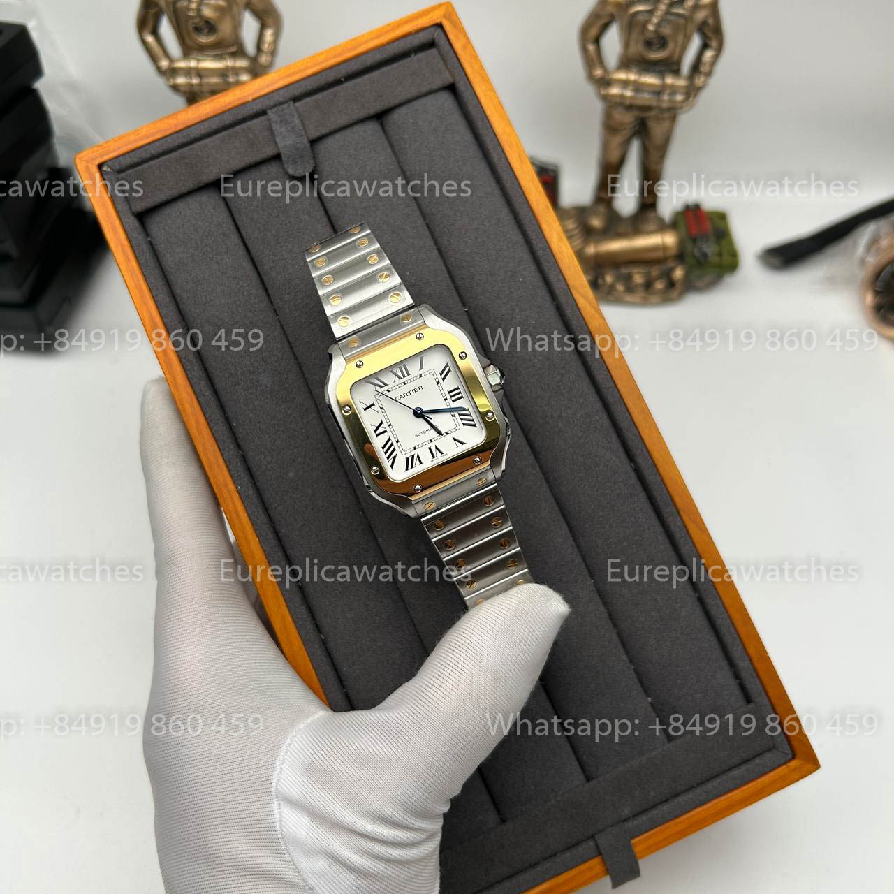 Cartier De Santos W2SA0016 35MM 1:1 Meilleure édition BV Factory Cadran blanc