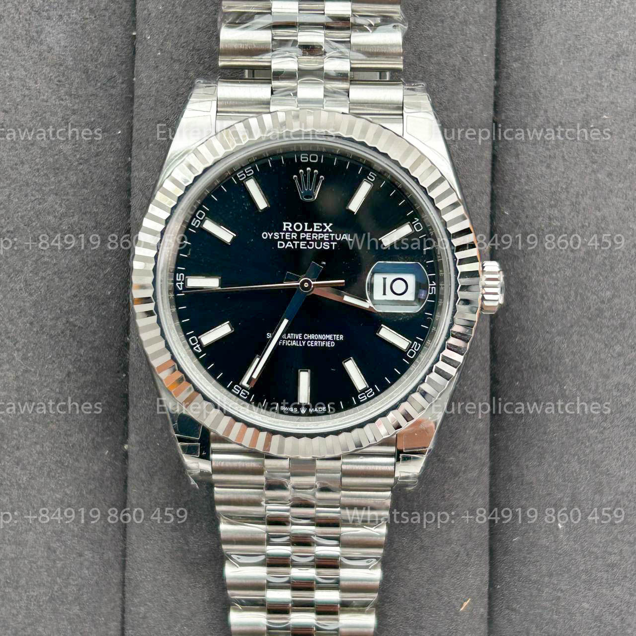 VSF Rolex Datejust 41 M126334 -126334 Cadran Noir 1:1 Meilleure Version VS Factory V2 3235