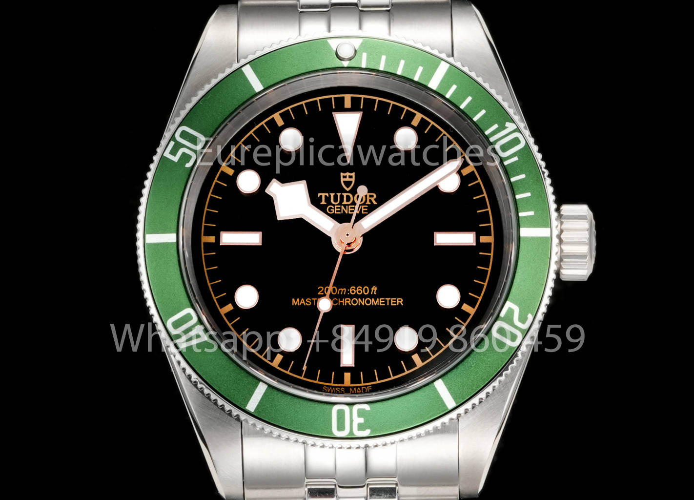 Tudor Monochrome Black Bay 1:1 Best Clone GR Factory Green Bezel