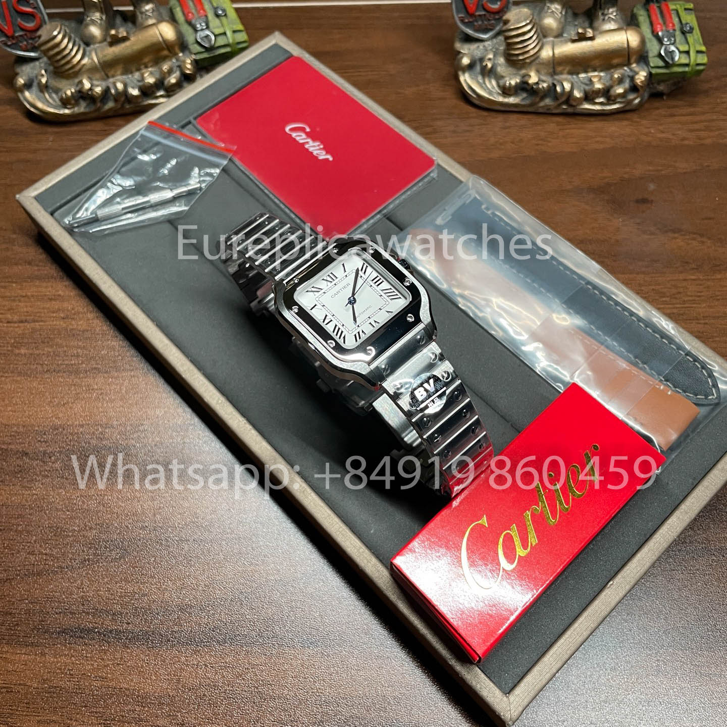 Cartier Santos WSSA0009 1:1 Best Clone BV Factory V2 White Dial