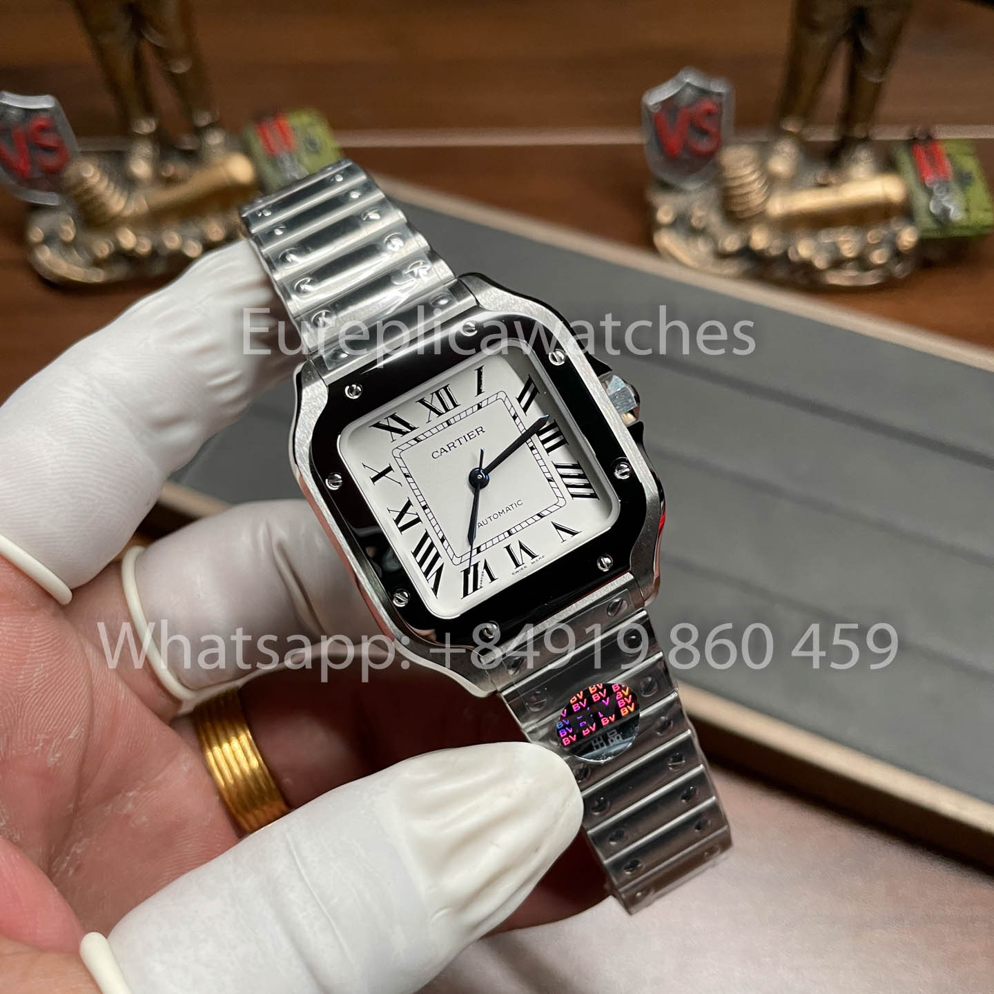 Cartier Santos WSSA0009 1:1 Best Clone BV Factory V2 White Dial