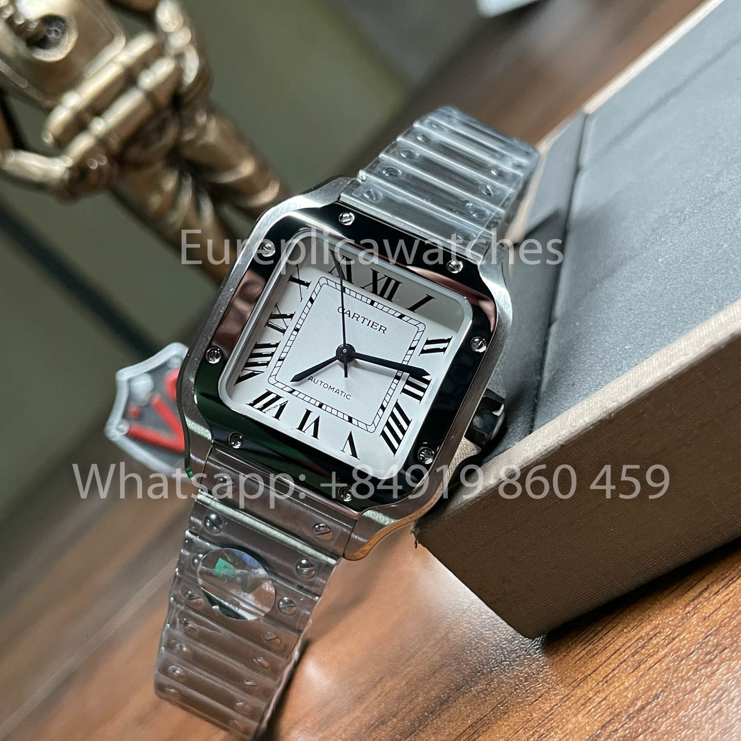 Cartier Santos WSSA0009 1:1 Best Clone BV Factory V2 White Dial