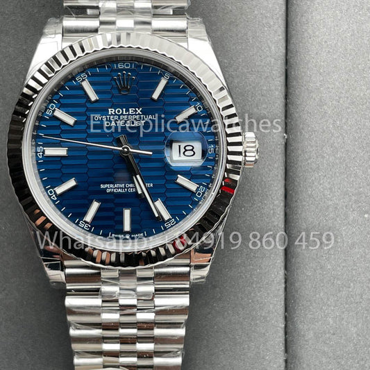 Rolex Datejust M126334-0031 41MM 1:1 Meilleure édition VS Cadran bleu d'usine
