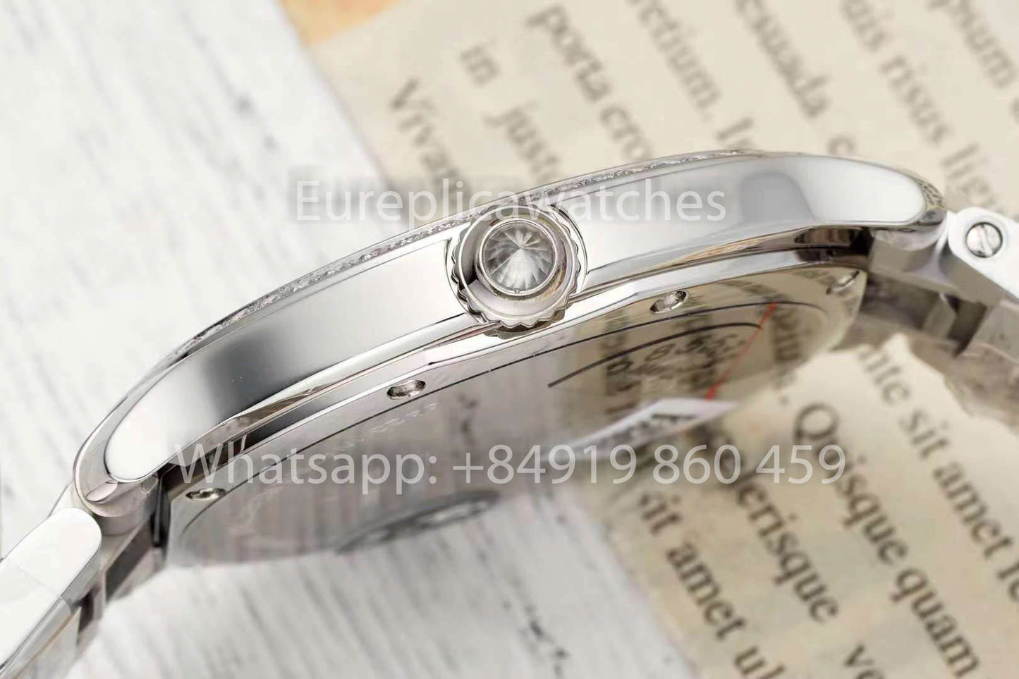 Cartier Ronde Must De Cartier 36 mm Custom Diamond 1:1 Best Clone AF Factory grünes Zifferblatt
