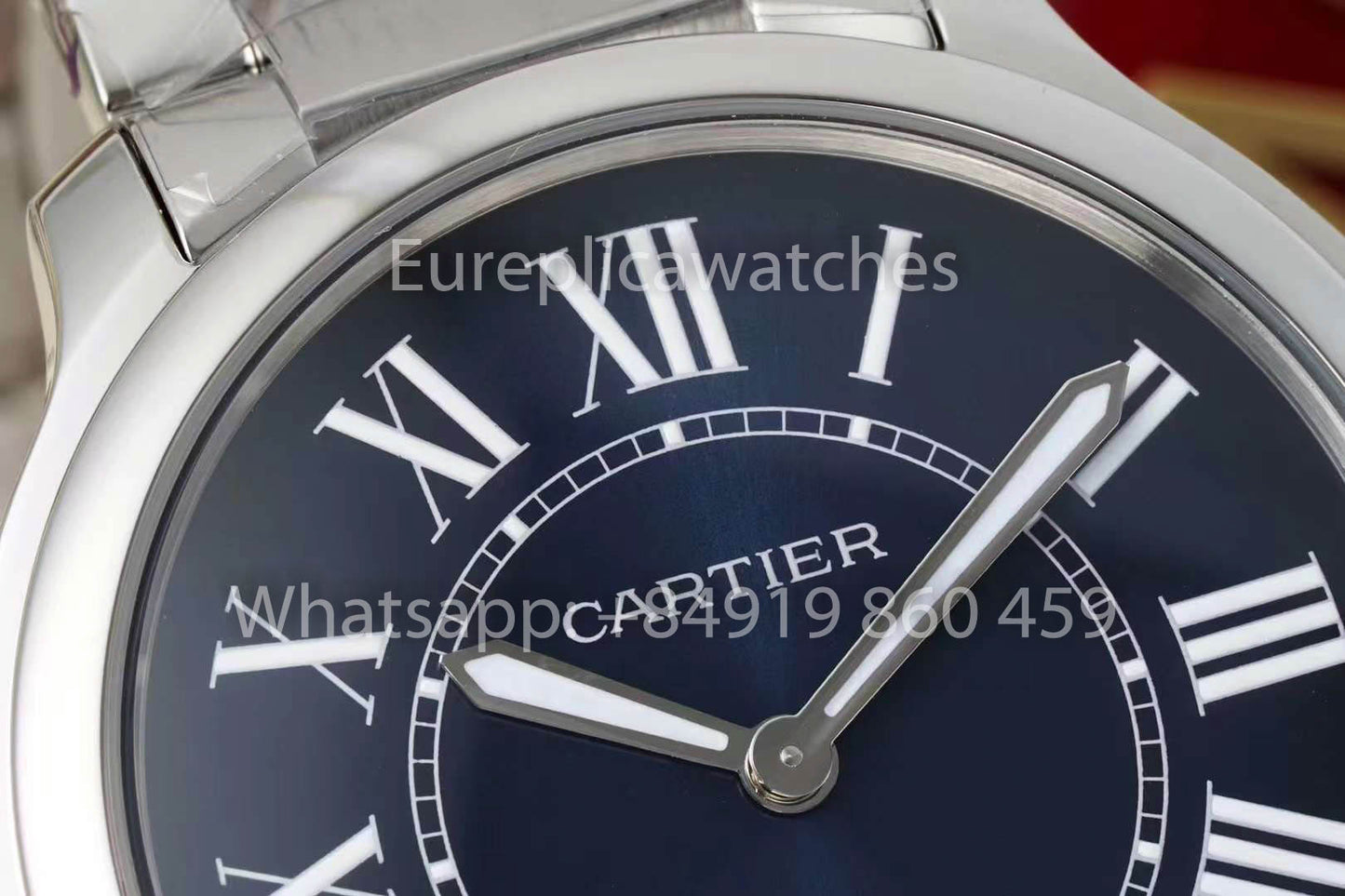 Cartier Ronde Must De Cartier 36mm 1:1 Best Clone AF Factory Blue Dial
