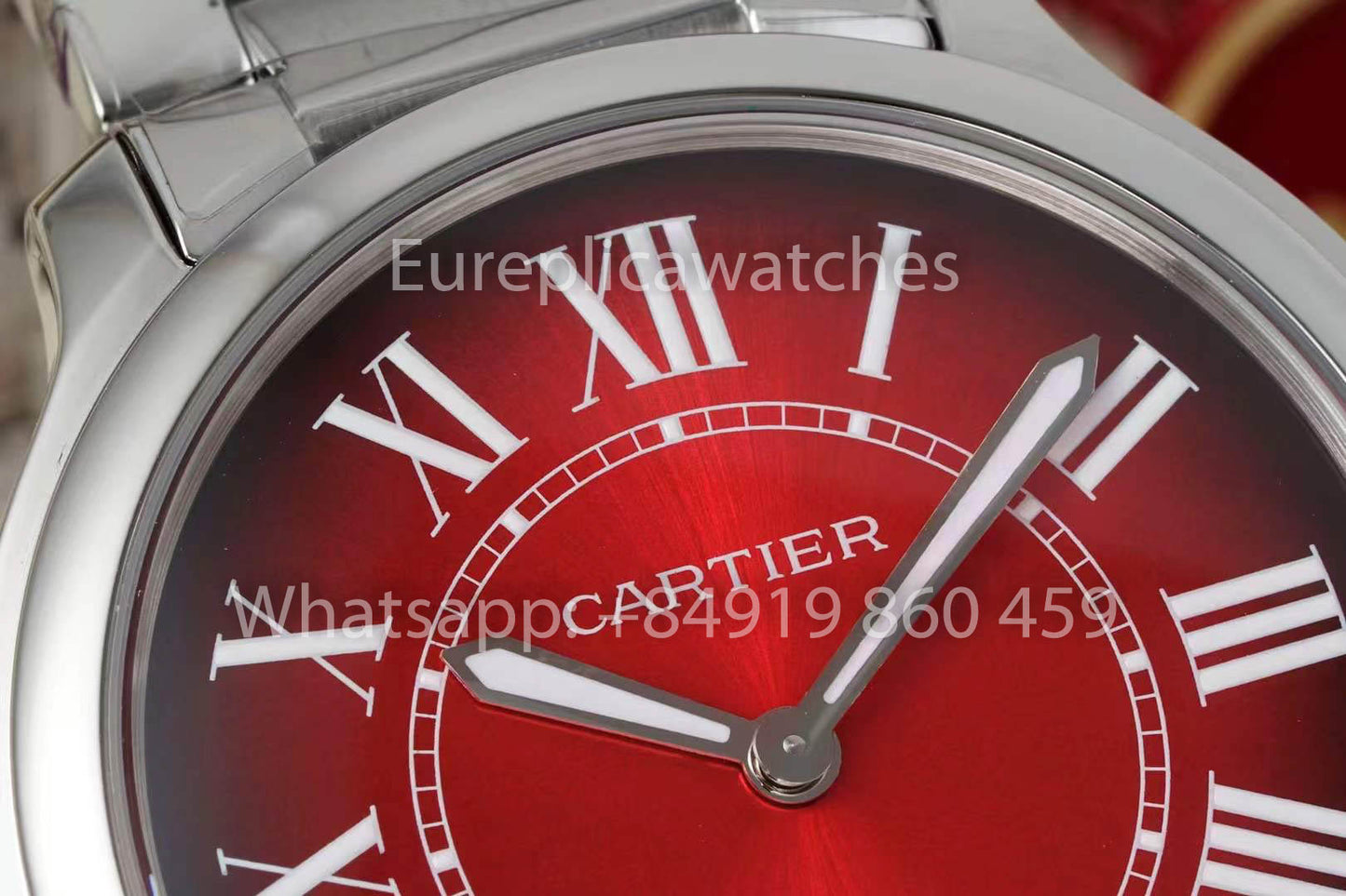 Cartier Ronde Must De Cartier 36 mm 1:1 Meilleur clone AF Factory Cadran rouge