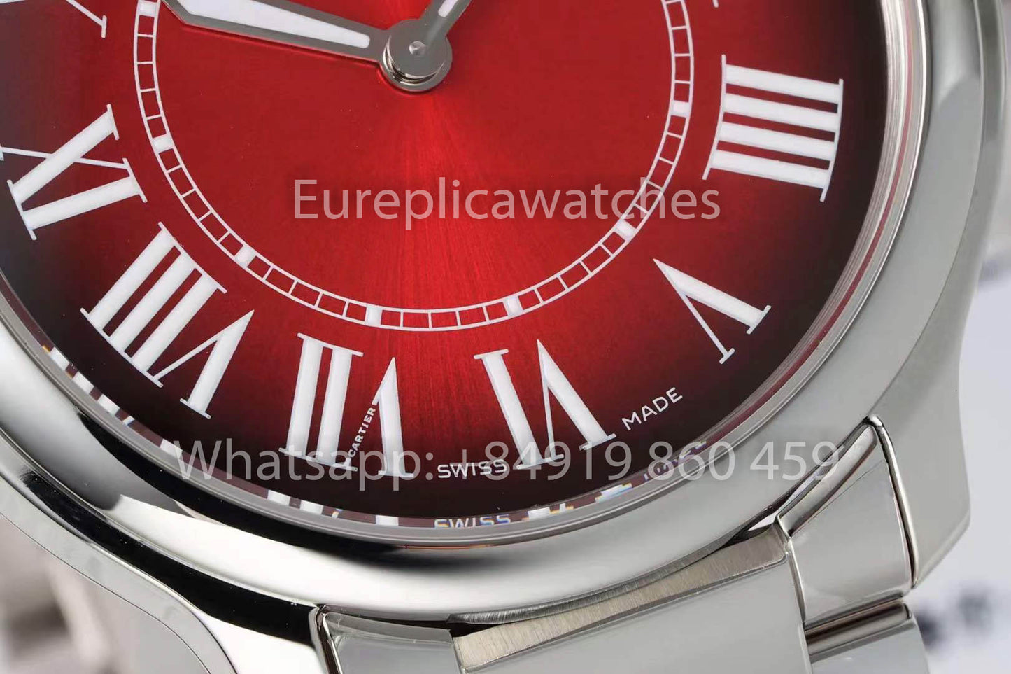Cartier Ronde Must De Cartier 36 mm 1:1 Meilleur clone AF Factory Cadran rouge