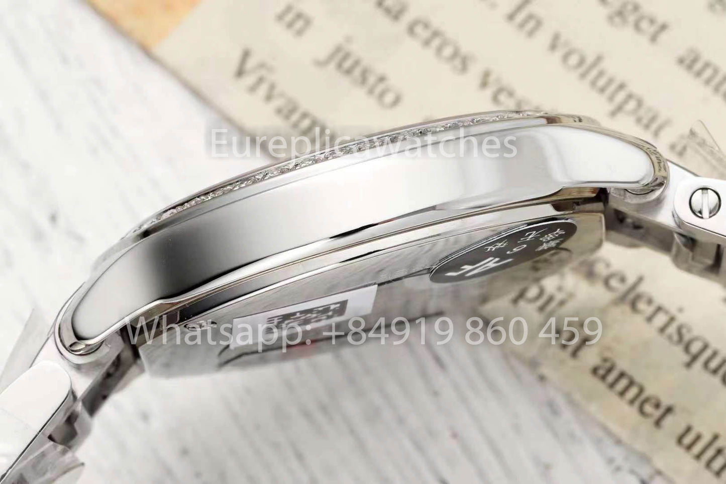 Cartier Ronde Must De Cartier 29 mm diamants personnalisés 1:1 Meilleur clone AF Factory Cadran bleu