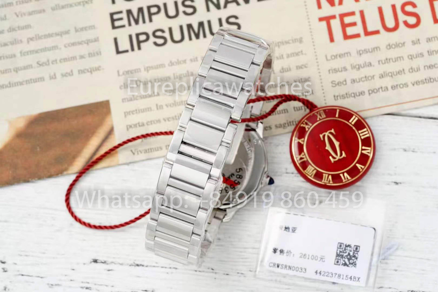 Cartier Ronde Must De Cartier 29mm 1:1 Best Clone AF Factory Red Dial