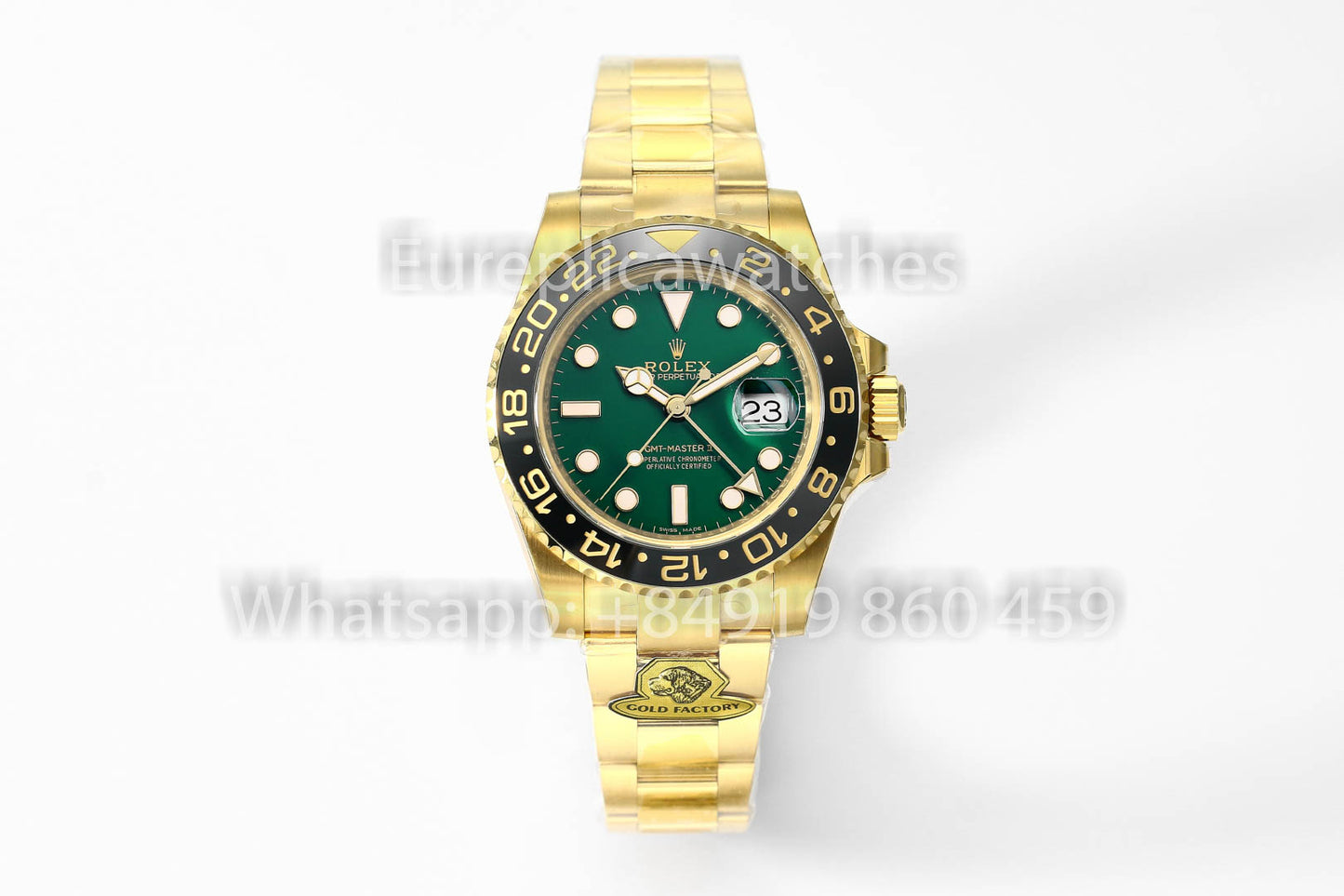Rolex GMT Master II M126718GRNR Oyster Strap 1:1 Bester Klon Gold Factory V3 Ultimate