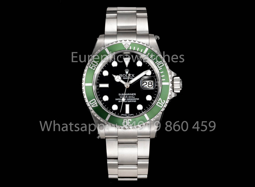 Rolex Submariner 16610 Series TM Factory 1:1 Meilleur clone Lunette verte Bague intérieure sans texte