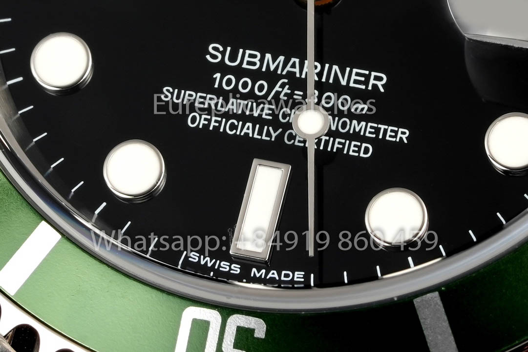 Rolex Submariner 16610 Series TM Factory 1:1 Meilleur clone Lunette verte Bague intérieure sans texte