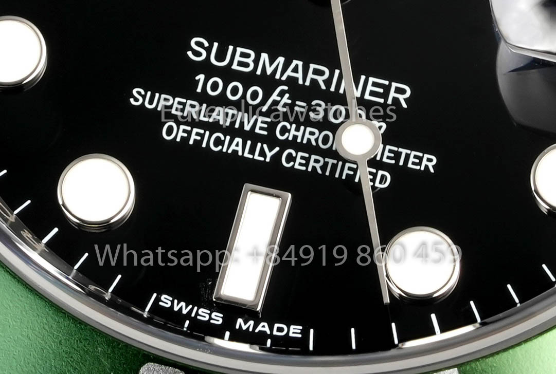 Rolex Submariner 16610 Series TM Factory 1:1 Meilleur clone Lunette verte Bague intérieure avec texte