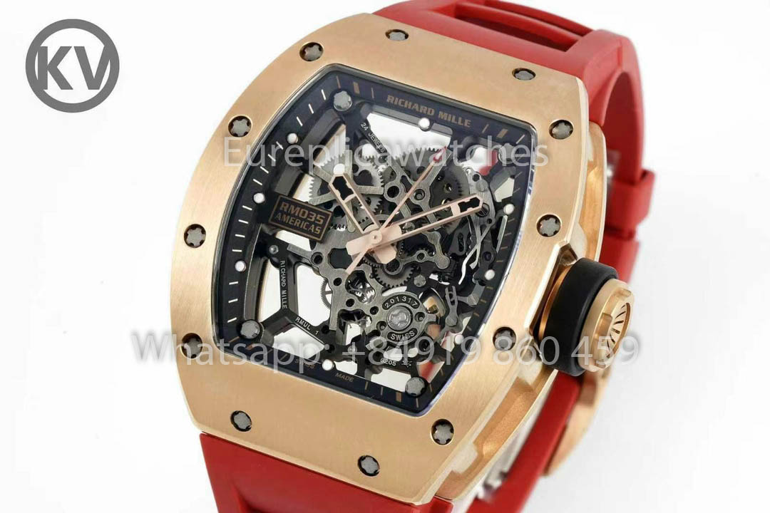 Richard Mille RM035 Toro Americas Edition Roségold und orangefarbenes Armband 1:1 Bester Klon KV Factory