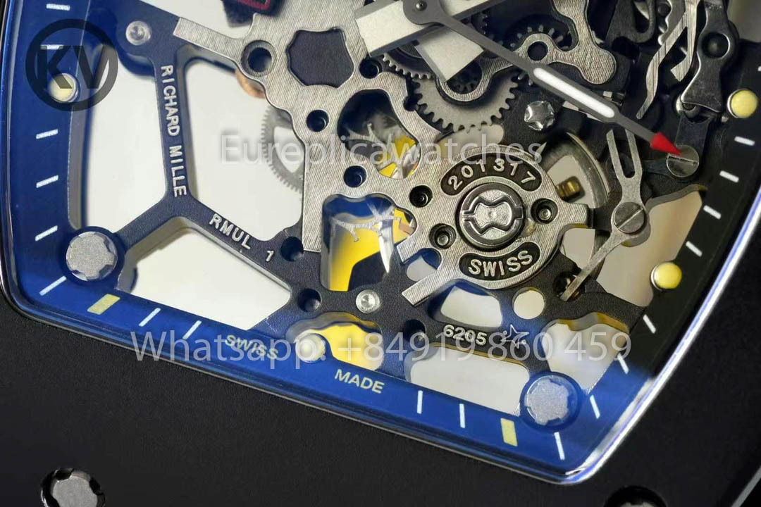 Richard Mille RM035 Toro Americas Edition 1:1 Bester Klon KV Factory Gelbes Armband