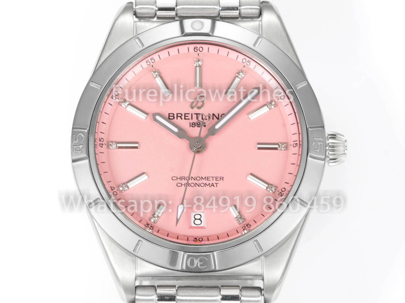 Breitling Chronomat 36, jamais portée en 2022, A10380591L1A1, série 1:1, Super Clone BLS, cadran rose d'usine