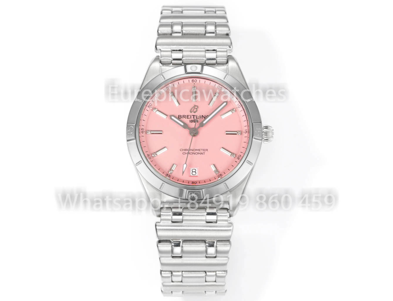 Breitling Chronomat 36, jamais portée en 2022, A10380591L1A1, série 1:1, Super Clone BLS, cadran rose d'usine