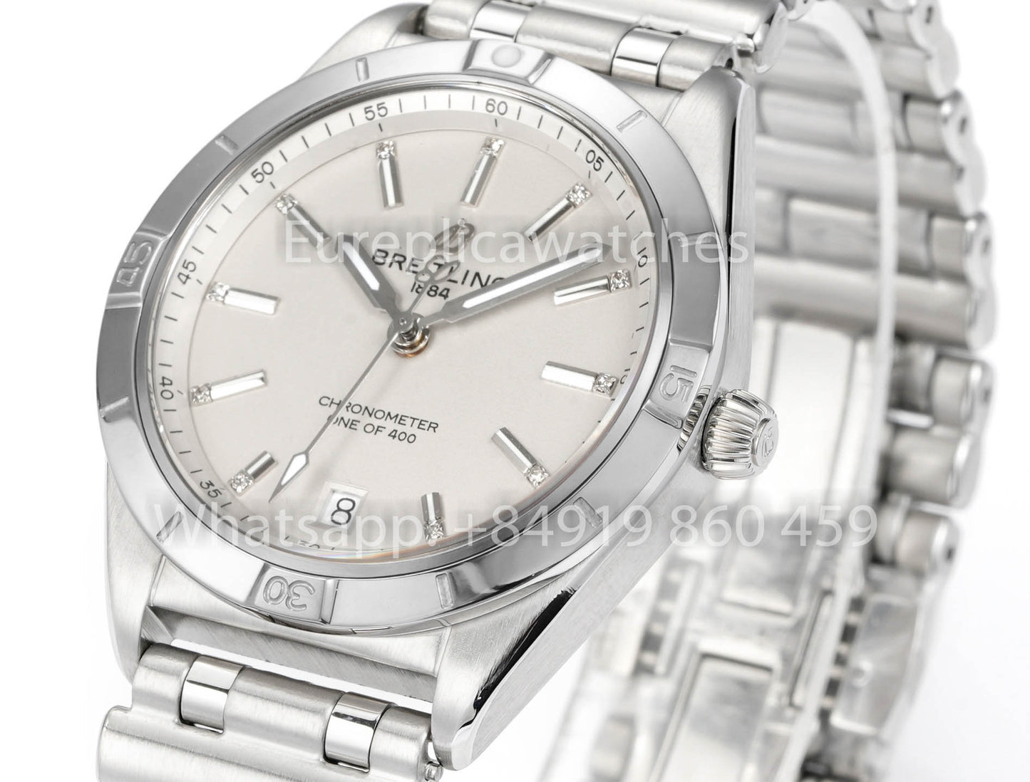 Breitling Chronomat 36, jamais portée en 2022, A10380591L1A1, série 1:1, Super Clone BLS, cadran blanc d'usine