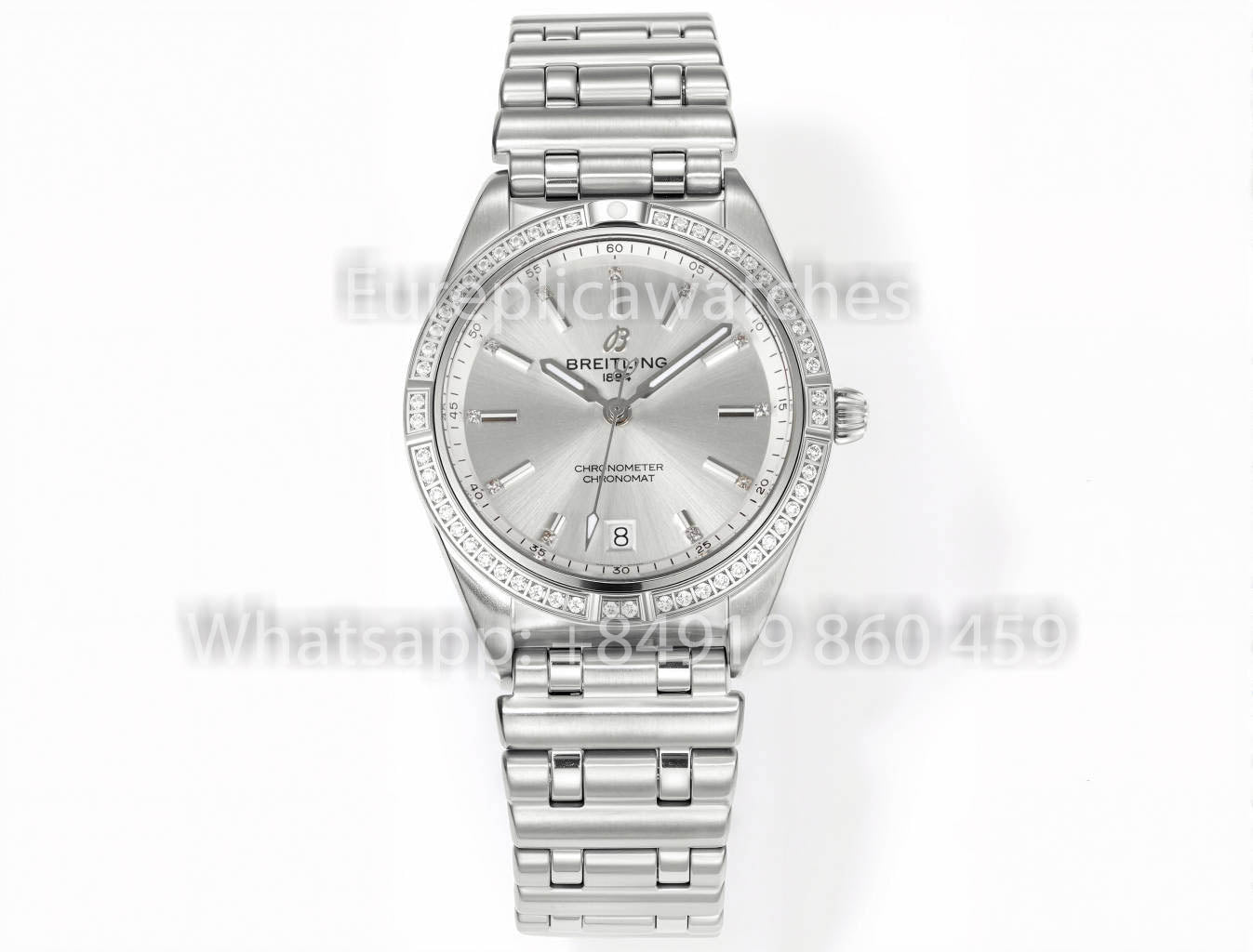 Breitling Chronomat 36, jamais portée en 2022, A10380591L1A1, série 1:1, Super Clone BLS Factory Rose, diamants blancs