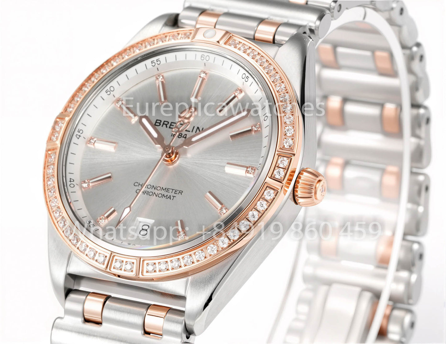 Breitling Chronomat 36, jamais portée en 2022, A10380591L1A1, série 1:1, Super Clone BLS Factory, or rose et argent