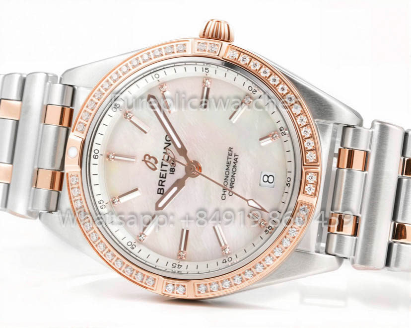 Breitling Chronomat 36 NON PORTÉE 2022 A10380591L1A1 Série 1:1 Super Clone BLS Factory Cadran Nacre