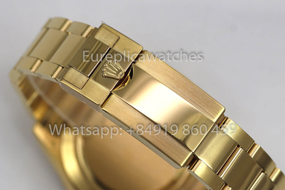 Rolex Daytona 40 en or jaune, cadran vert arabe, 116508, 1:1, Super Clone ZF, édition pondérée d'usine