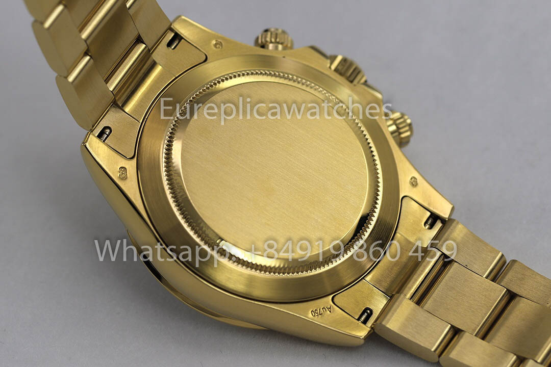 Rolex Daytona 40 en or jaune, cadran vert arabe, 116508, 1:1, Super Clone ZF, édition pondérée d'usine