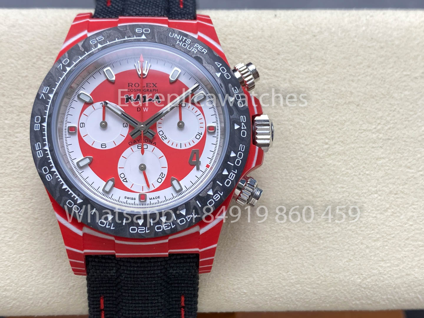 Rolex Daytona Diw KAKHA KALADZE Rouge Carbone Diw Factory 1:1 Super Clone