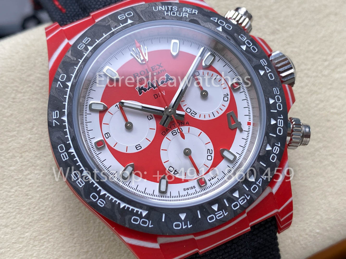 Rolex Daytona Diw KAKHA KALADZE Rouge Carbone Diw Factory 1:1 Super Clone