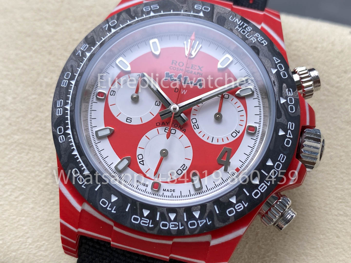 Rolex Daytona Diw KAKHA KALADZE Rouge Carbone Diw Factory 1:1 Super Clone