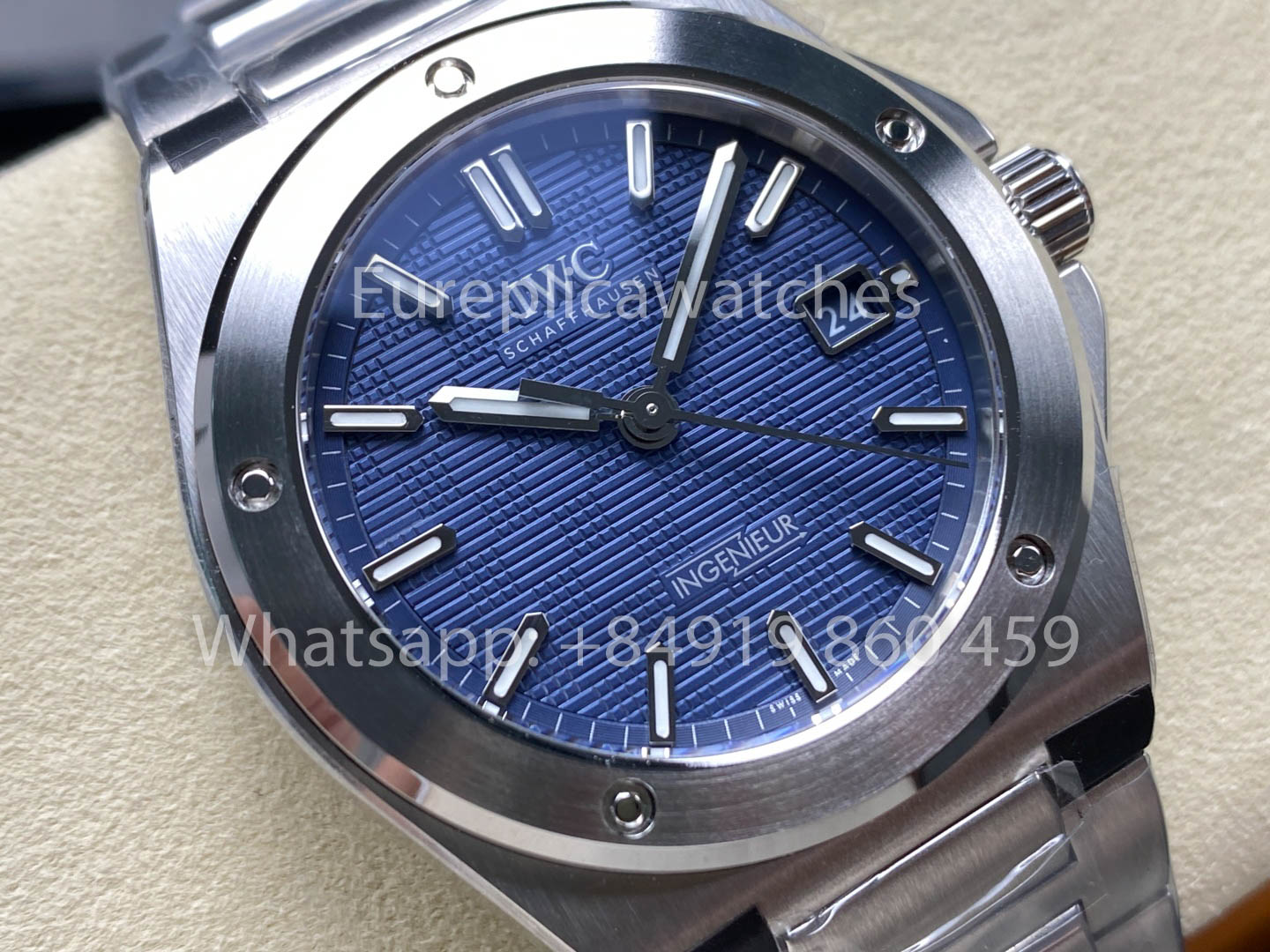 IWC Ingenieur Automatic IW328907 Uhr 40mm 1:1 Bester Klon V7 Factory Blaues Zifferblatt
