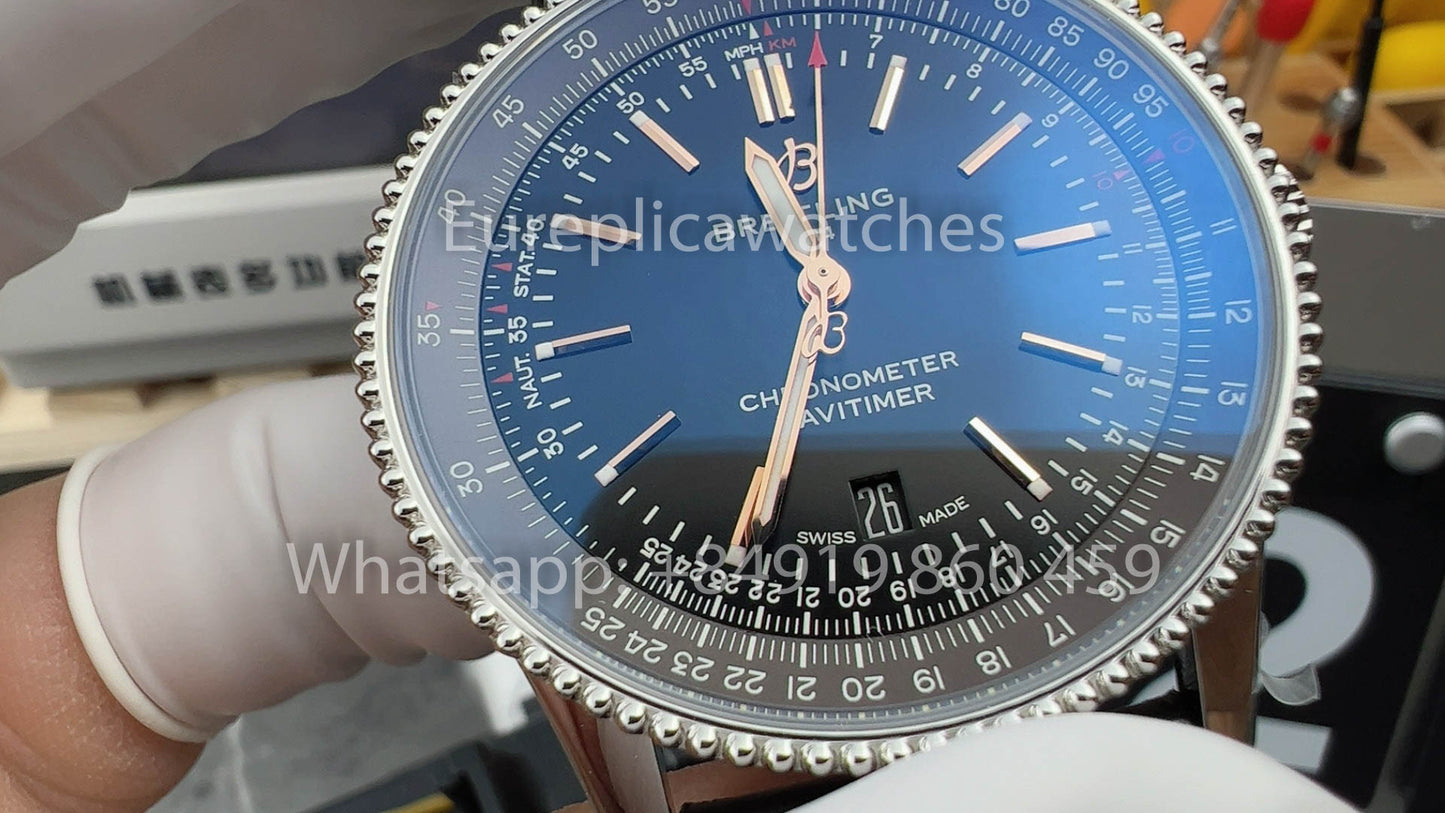 Breitling Navitimer 1 A17326241B1P1 1:1 Beste Version V7 Fabriklederarmband