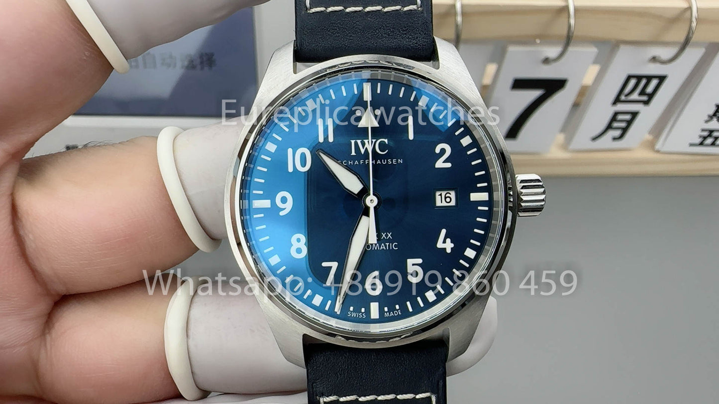 IWC Pilot IW328203 1:1 Beste Version V7 Fabrikblaues Zifferblatt